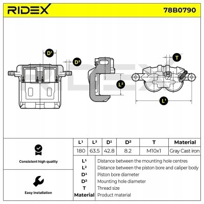 ÉTRIER DE FREIN DE FREIN VERS FORD RANGER (ET) RANGER RIDEX