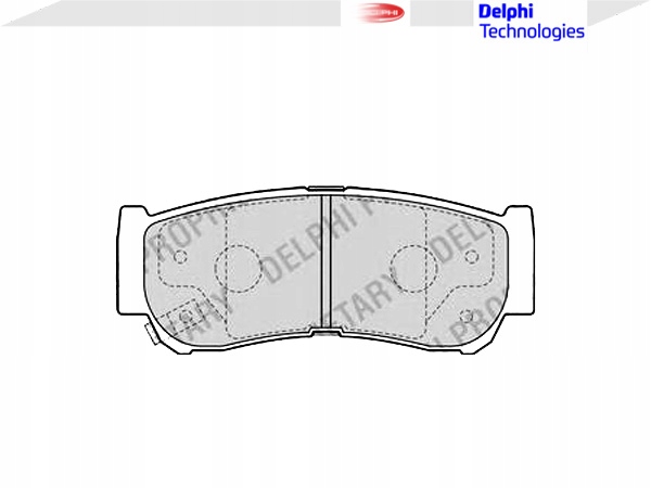 DELPHI LP2049 KIT PLAQUETTES FREINS FREINS