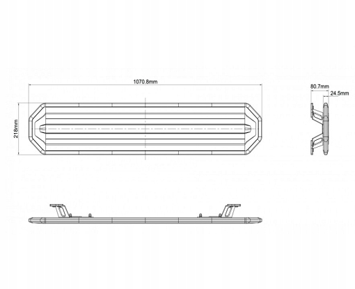 POUTRE AVERTISSEMENT 1070MM AIDE ROUTIÈRE CONTRÔLEUR