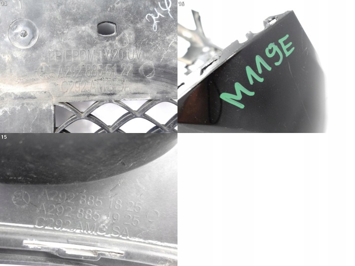 MERCEDES GLE COUPÉ AMG C292 15-19 PARE-CHOCS GRILLE CALANDRE PDC