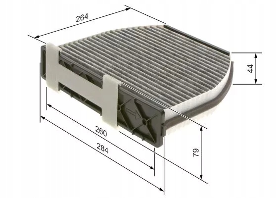 FILTRO CABINAS DB W204/W212 CON AKTYWNYM WEGLEM BOSCH 