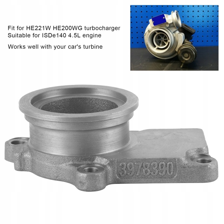 COUDE WYLOTOWE CARCASSES ÉCHAPPEMENT TURBO 3978390 ACCESSOIRE AUTOMOBILE