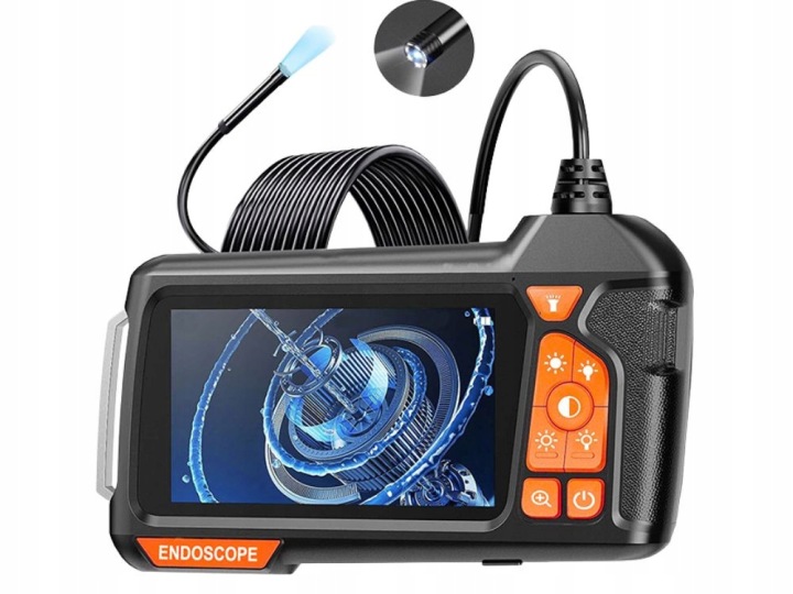 CAMÉRA INSPEKCYJNA ENDOSKOP HD 5M IP67 USB 6LED VERS TUYAUX MONITEUR LCD