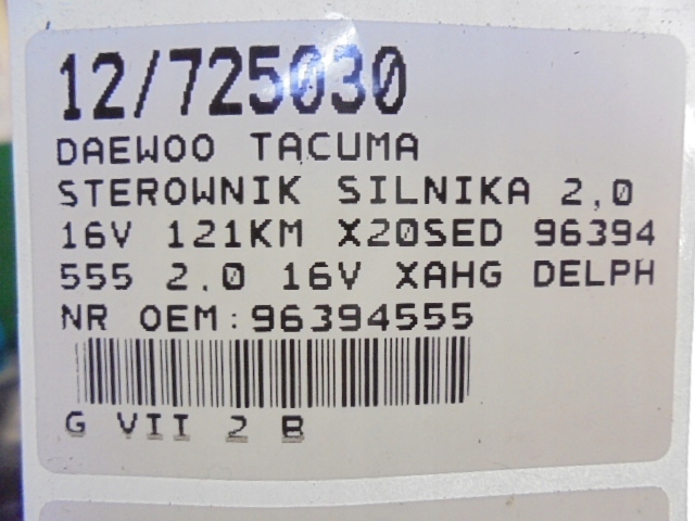 DAEWOO TACUMA CONTRÔLEUR MOTEUR