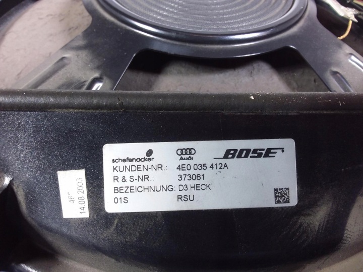 AUDI A8 D3 HAUT-PARLEUR SUBWOOFER BOSE 4E0035412A
