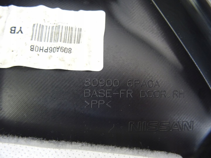 809006PA0A NISSAN JUKE II F16 COLLECTEUR GARNITURE PORTES AVANT DROIT