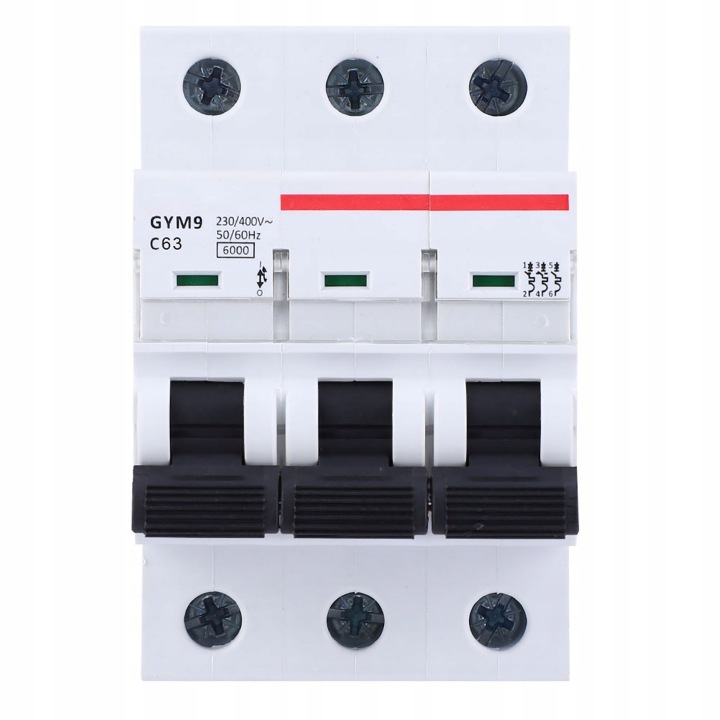 INTERRUPTEUR AUTOMATIQUE GYM9 C65 3P 400V AC 50 60HZ 63A