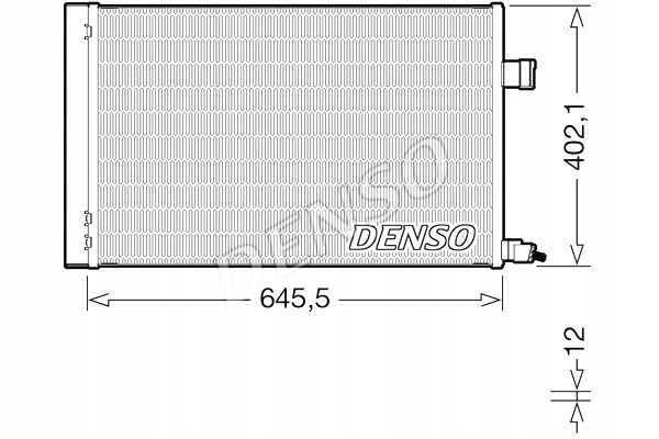 CONDENSADOR DE ACONDICIONADOR CON OSUSZACZEM JAGUAR DENSO 