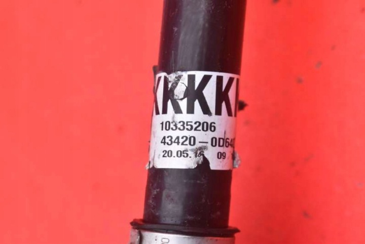 DEMI-ARBRE GAUCHE AVANT MANUEL 43420-0D640 TOYOTA YARIS 3 III 1.0 VVTI 69 KM 14-17