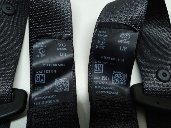 OPEL ASTRA K V CEINTURES DE SÉCURITÉ AVANT ARRIÈRE ORIGINAL SEAT BELTS