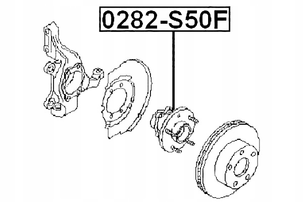 CUBO PARTE DELANTERA NISSAN FUGA Y50 2004.10-2009.11 JP FEBEST 