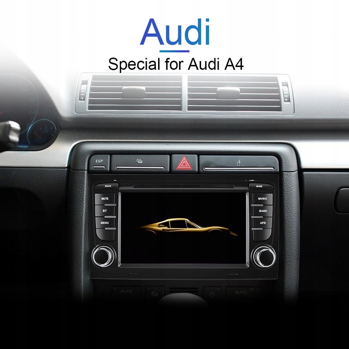 RADIO DE AUTOMÓVIL 2DIN AUDI S4/B7/8E/8H 2005-2008 