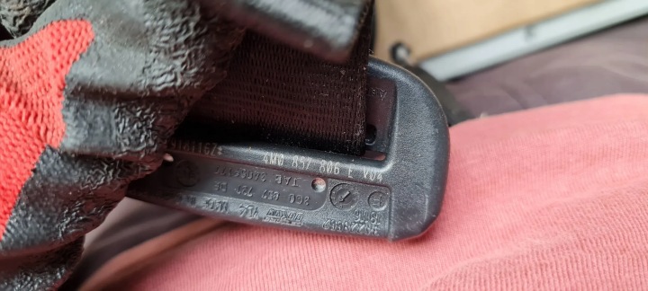 Q7 4M II CEINTURE DE SÉCURITÉ DROIT ARRIÈRE ORIGINE 4M0857806E