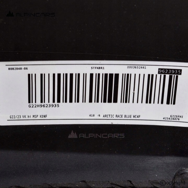 BMW G22 G23 KIT PARE-CHOCS ARRIÈRE ARCTIC RACE BLUE