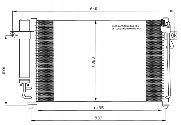 DÉSHYDRATEUR NRF 976061C200 43029 HY5087 8FC35131807