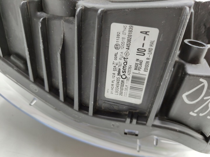 SMART FORTWO II PHARE DROITE DROIT AVANT LED A4538201839 PHOTO