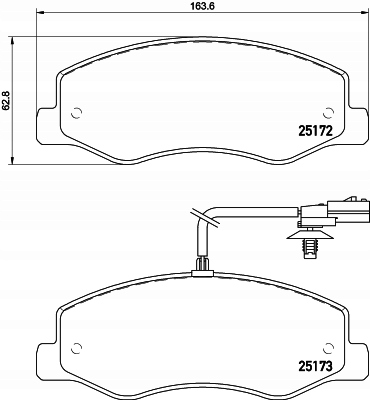 TEXTAR PADS BRAKE REAR 2517201 photo 2 - milautoparts-fr.ukrlive.com