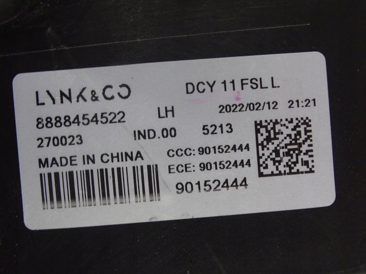 PHARE AVANT AVANT GAUCHE LYNK CO COMPLET LED