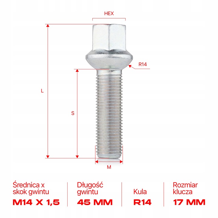 TORNILLOS PARA DISCOS MERCEDES GLE (W166 V167 W292 W167) 