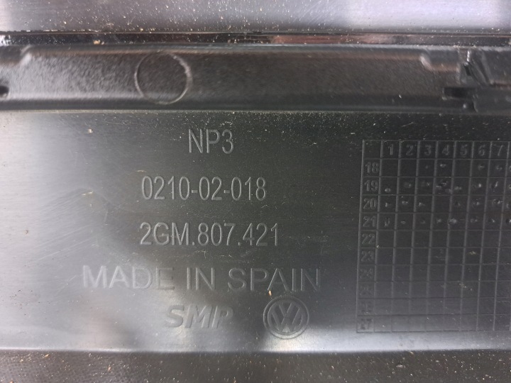 VW T-CROSS 2GM 18-21 PARE-CHOCS ARRIÈRE ARRIÈRE PDC