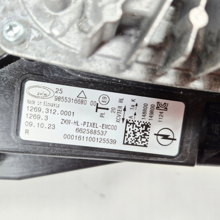 OPEL ASTRA 6 GAUCHE VI PHARE COMPLET LED ILUX DROITE 9855316680 COMPLÈTE