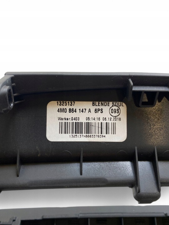 AUDI Q7 4M ÉLÉMENT CONSOLES CENTRALE 4M0864147A