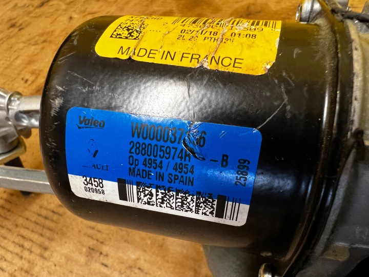 MÉCANISME MOTEUR ESSUIE-GLACES AVANT RENAULT MEGANE IV EUROPE