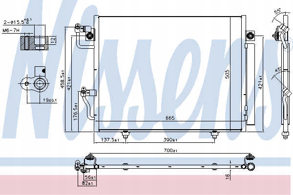 RADIATEUR CLIMATISATION MITSUBISHI PAJERO 00- 3.5 I