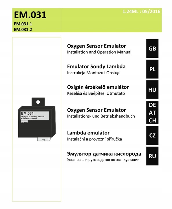 UNIVERSAL EMULADOR LAMBDA SONDA LAMBDA (SONDA 1V, 5V) 