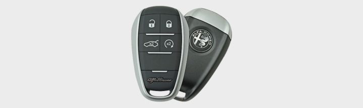 CLÉ ALFA ROMEO GIULIA STELVIO TONALE ÉTUI CHÂSSIS CARBONE WLOKNO WEGLOWE