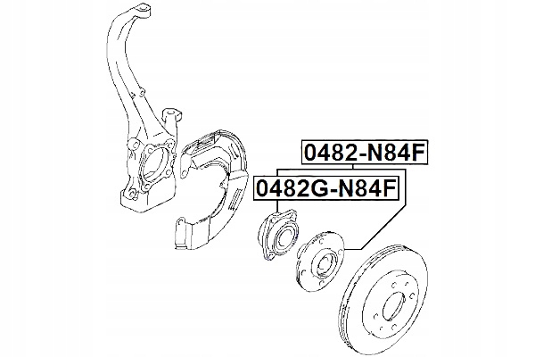 FEBEST 0482G-N84F MOYEU ROUES