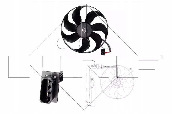 NRF VENTILADOR DEL RADIADOR VW GOLF IV BORA 