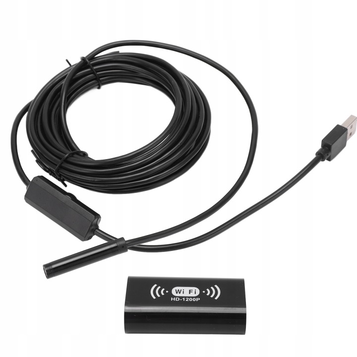 F130 8MM WIFI ENDOSKOP FIL HD ODPORNY SUR DESZCZ ENDOSKOP PRZEMYSLOWY WD