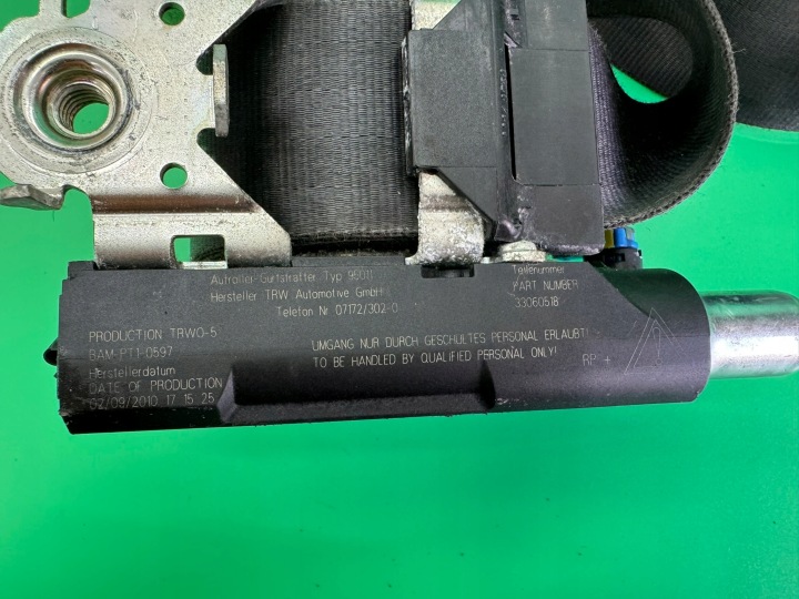 CEINTURE DE SÉCURITÉ DROIT AVANT AVANT 96560562XX CITROEN C5 III X7 08- EUROPE