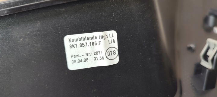 AUDI A4 B8 08R CADRE D'AFFICHAGE RADIO EN BON ÉTAT EURO 8K1857186F