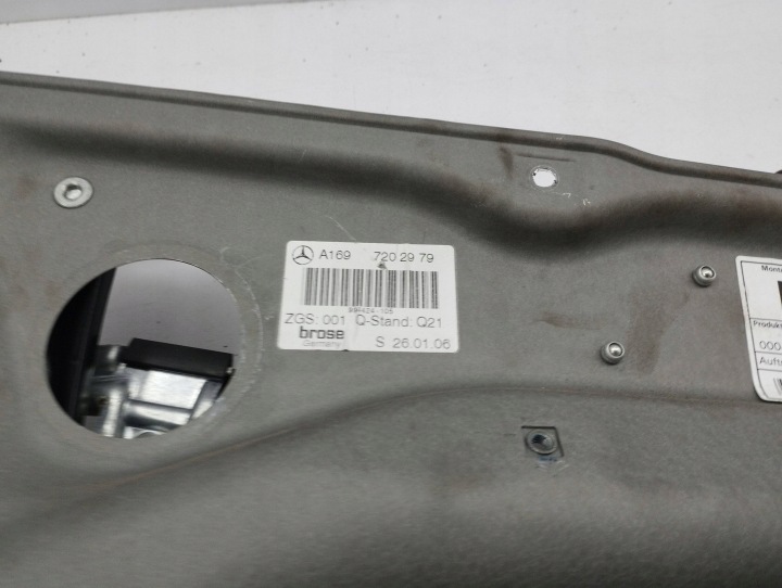 MERCEDES-BENZ B W245 2007 GAUCHE CÔTÉ MÉCANISME ÉLÉVATEUR VITRES AVANT