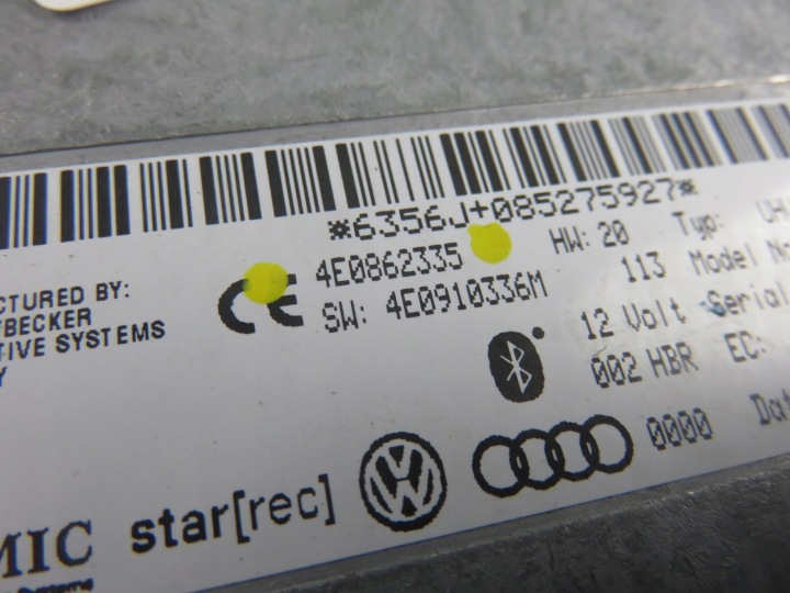 MODULE BLUETOOTH AUDI A5 (8T3) 4E0910336M 4E0862335