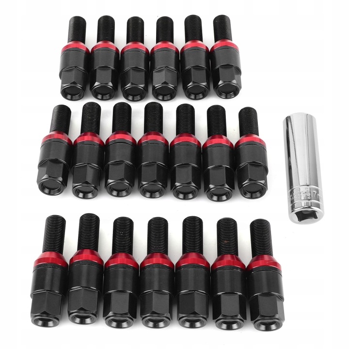 20 PCS BOULONS AVEC EMBOUT STUD SYNTONISEUR STYLE VIS SRUBOWE KO M14X1,25 GWIN