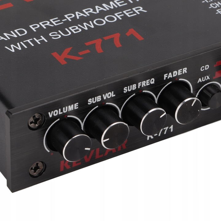 CORRECTEUR AUDIO GRAFICZNY 7-PASMOWY AVEC RÉGLAGE GLOSNOSCI 35-250 HZ