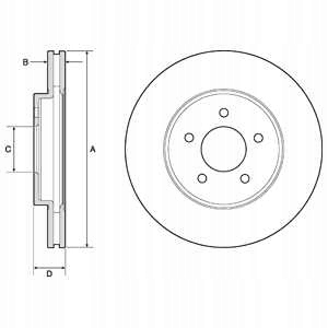 DISCS PADS FRONT DELPHI MAZDA TRIBUTE 