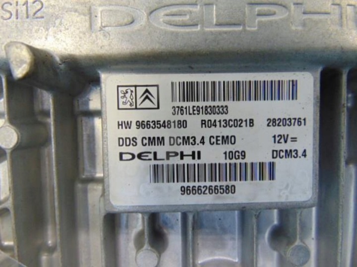 CITROEN C5III ORDINATEUR MOTEUR 9663548180