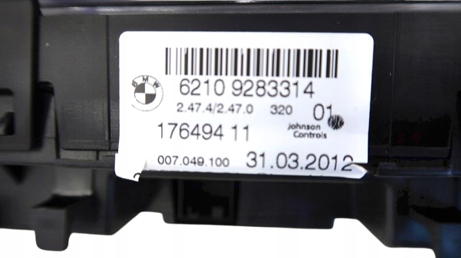 TABLEAU DE BORD VERS BMW E90 E91 6210 9283314