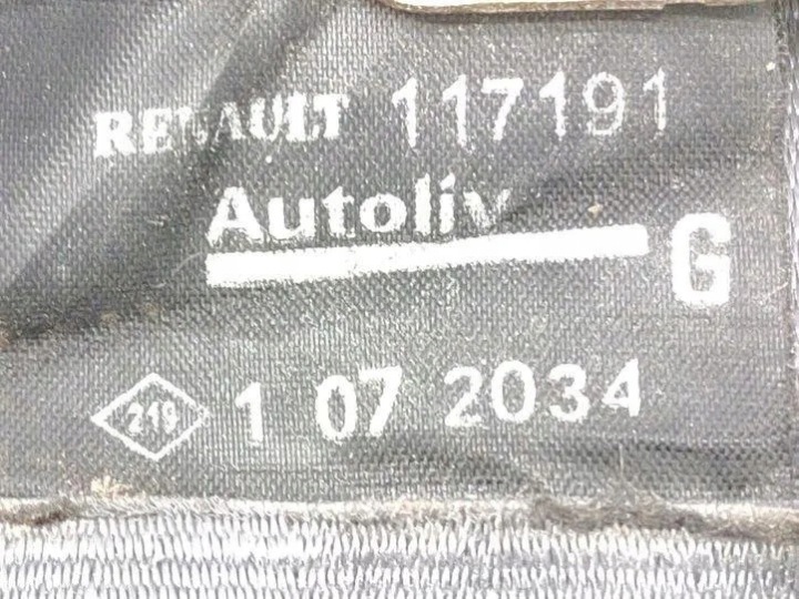 2001 RENAULT LAGUNA II ARRIÈRE CEINTURE DE SÉCURITÉ 117191