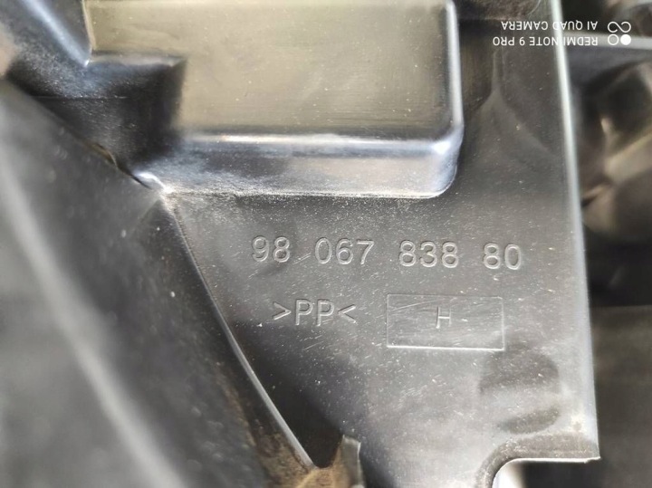 INSERT REMPLISSAGE ROUES DE RÉSERVE COUVERCLES DE COFFRE 9806783880 CITROEN C3 III