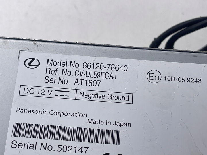 RADIO AUTOMOBILE LEXUS NX 300 H 86120-78640