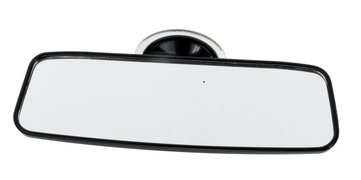 RÉTROVISEUR INTERNE PANORAMIQUE CZC-100 20CM SUR VENTOUSES NOIR