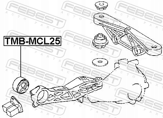 SILENT BLOC SUPPORTS DIFFÉRENTIEL TOYOTA ALPHARD G/V ANH1,MNH1 2002.05-2008.0