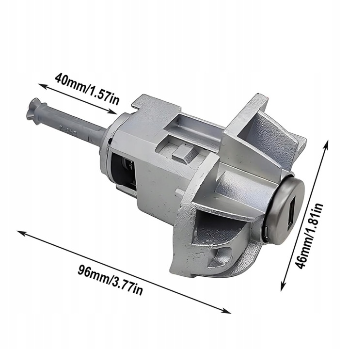 SEMELLE SERRURE PORTES AVANT GAUCHE CLÉ BMW 3 E46 51217019975