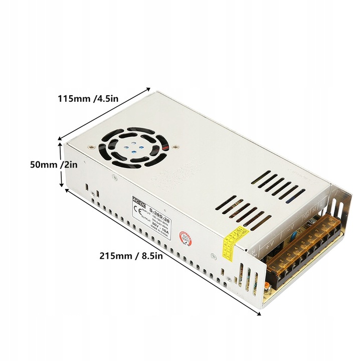 110V-220V AC 36V / 10A BLOQUE DE ALIMENTACIÓN ZASILACZA ADAPTADOR 