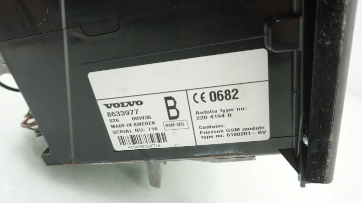 VOLVO S80 I RADIO CHANGEUR CD TÉLÉPHONE 86221431